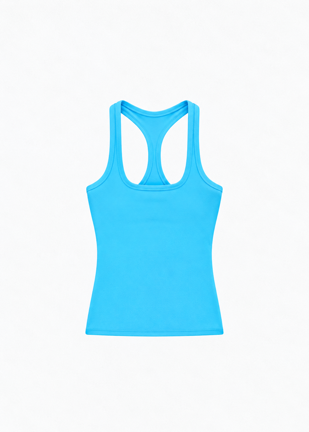 Square Neck Cropped Racerback Tank