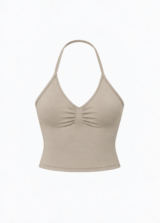 Studio Ruched Halter Top