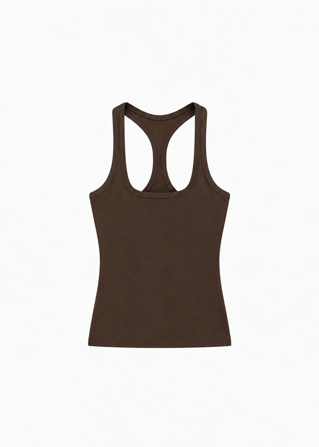 Square Neck Cropped Racerback Tank