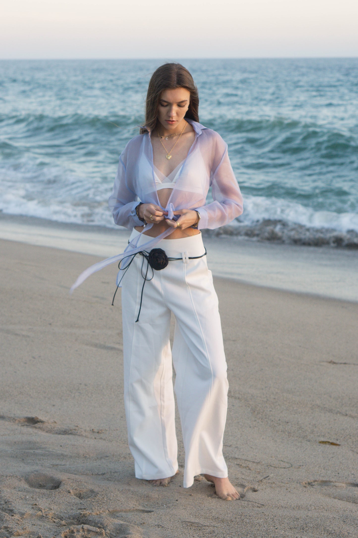 Riviera Wide-Leg Trousers
