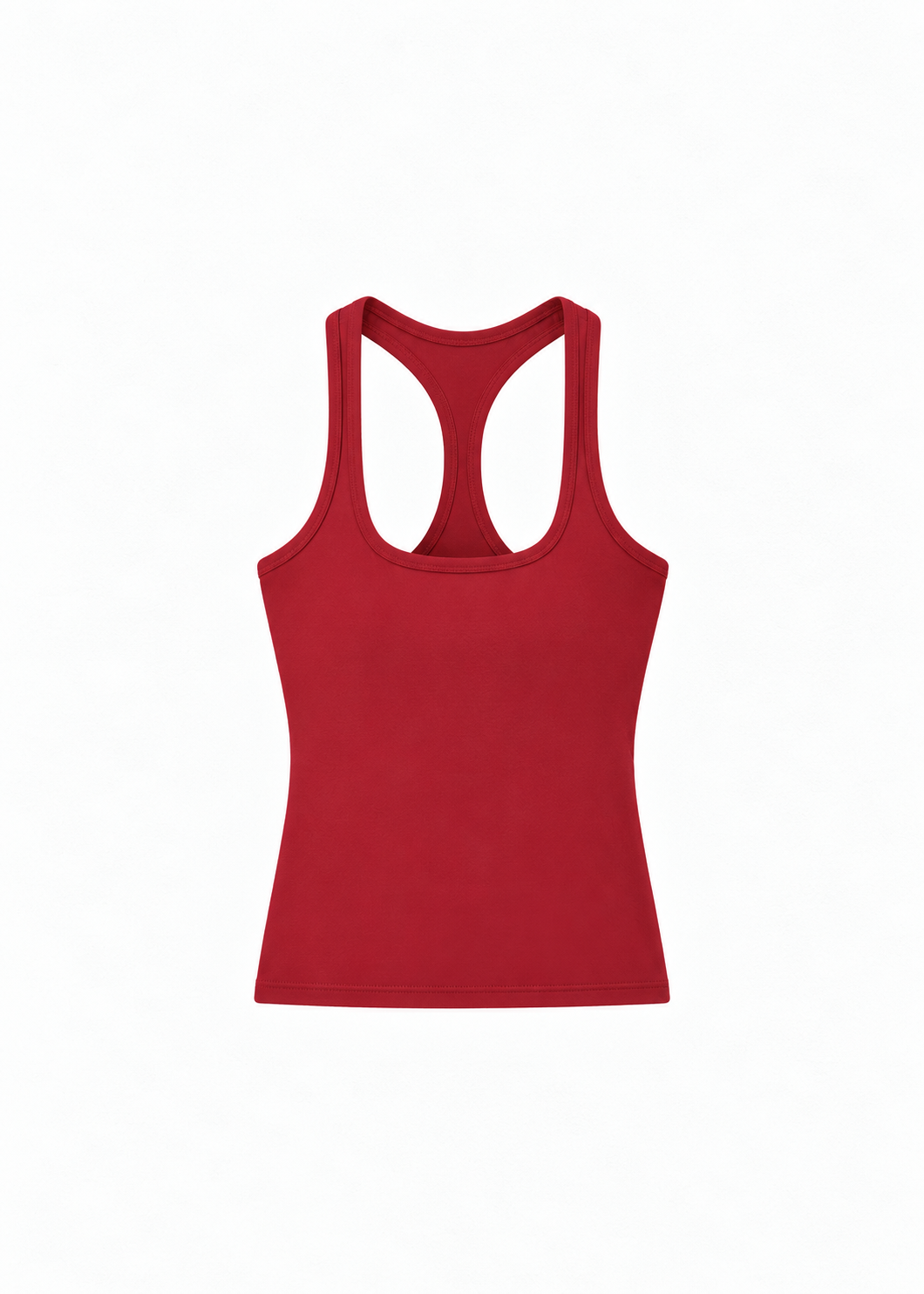 Square Neck Cropped Racerback Tank