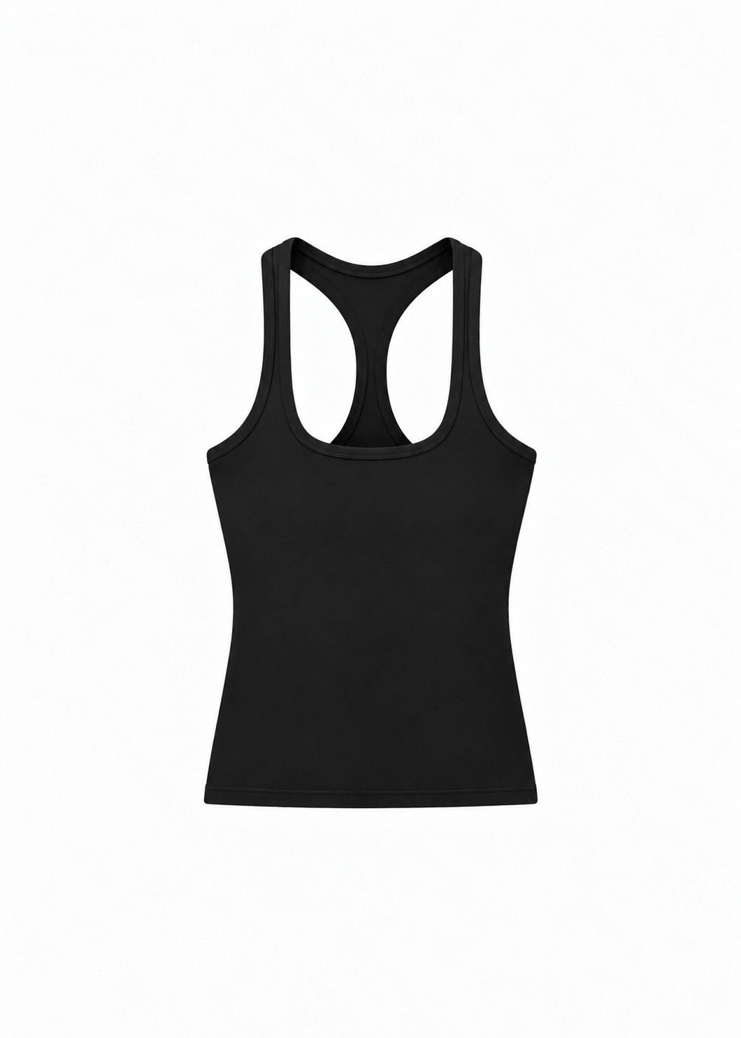 Square Neck Cropped Racerback Tank