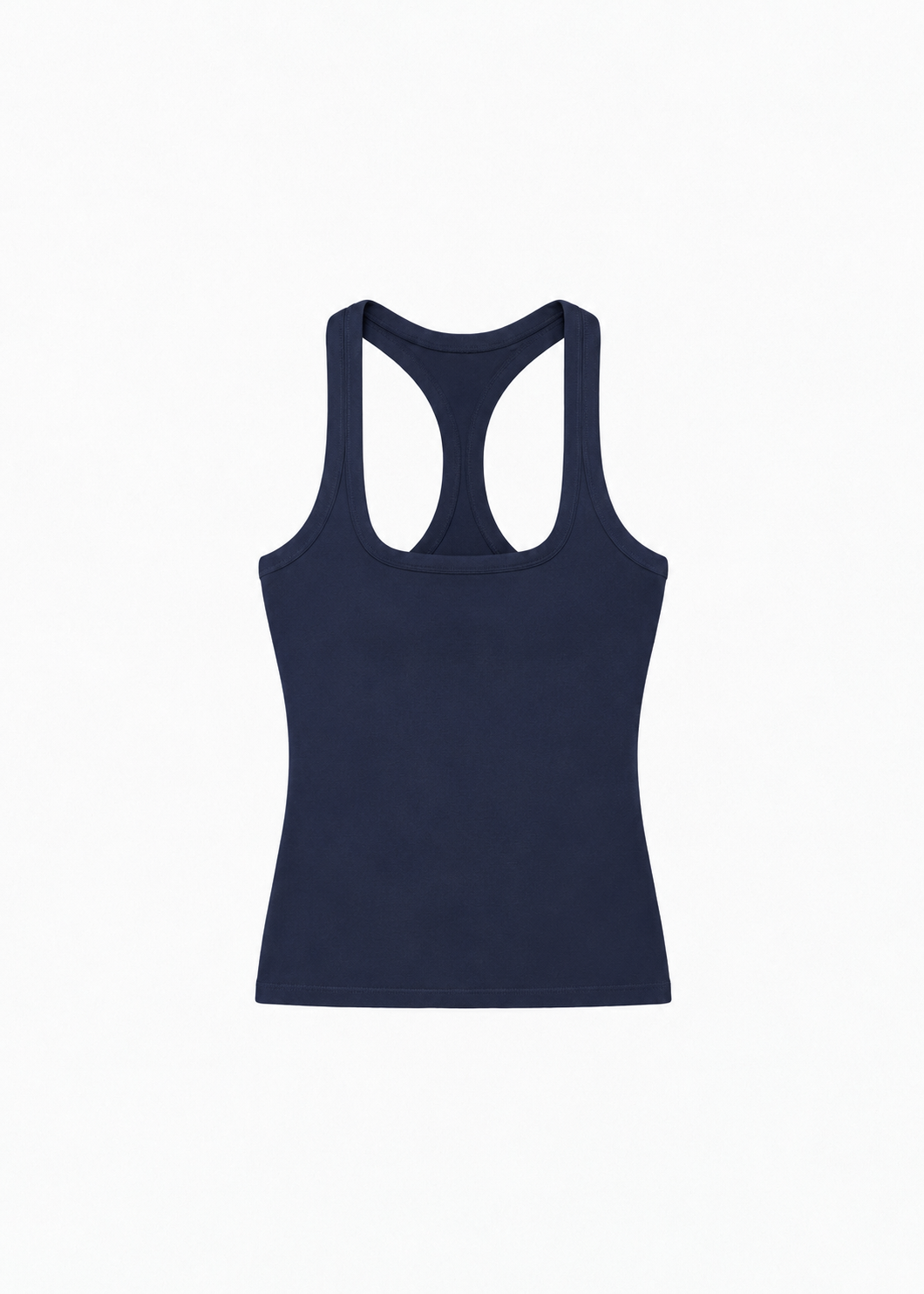 Square Neck Cropped Racerback Tank