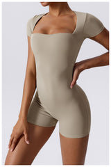 Sculpt Cap Sleeve Yoga Bodysuit