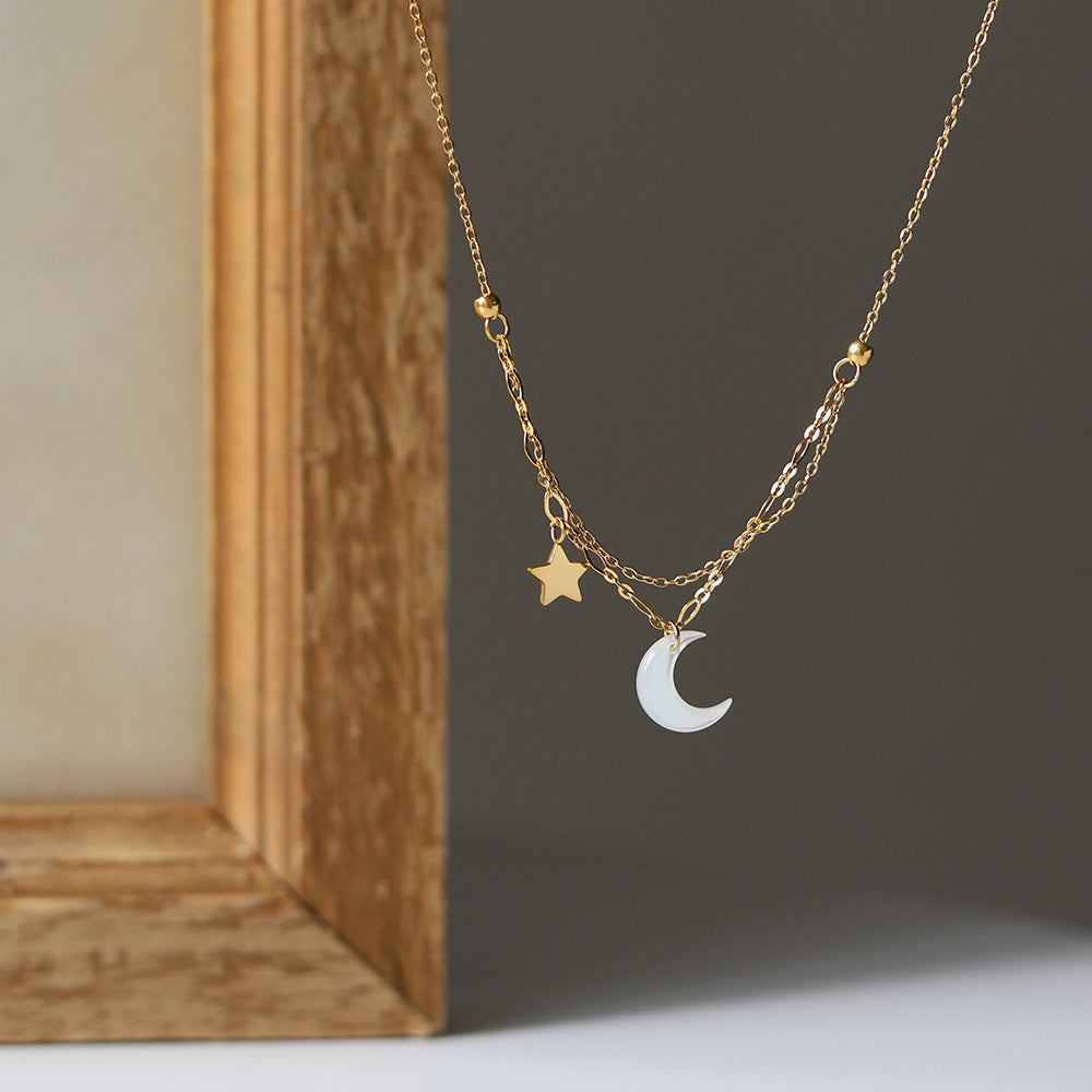 Moonlight White Shell Necklace