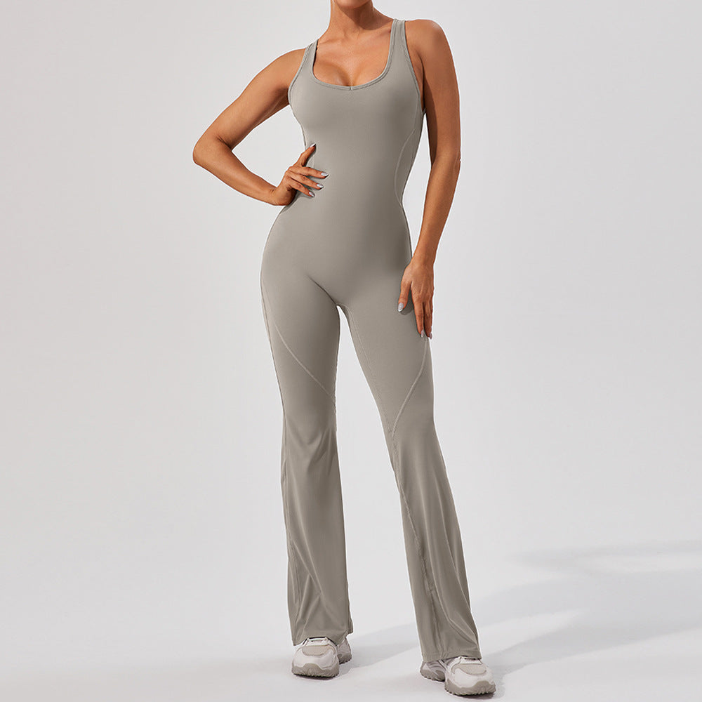 Sculpt Tank Yoga Flared Jumpsuit