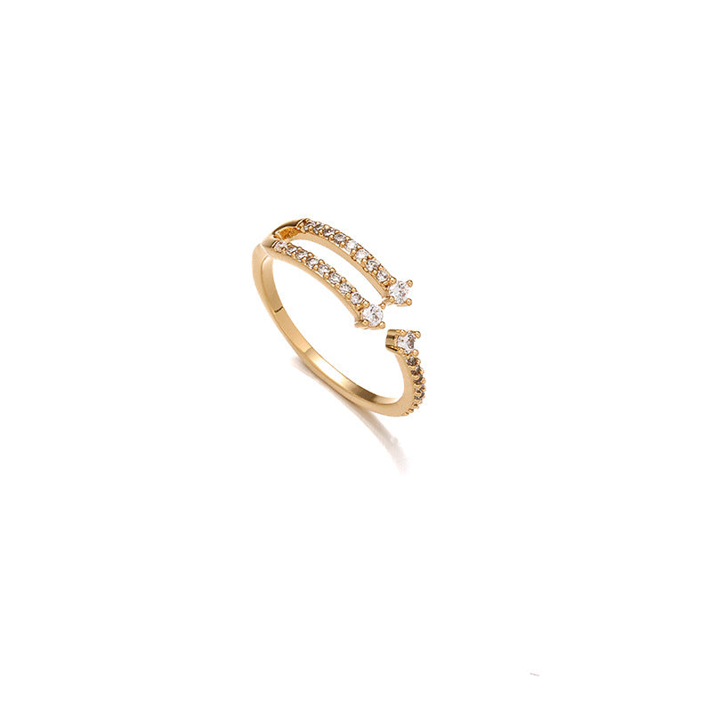 Zircon line ring