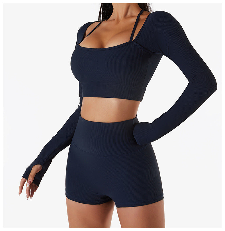 Sculpt Square Neck Two Piece Workout Set