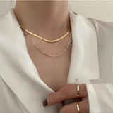 Double Layer Monica Chain Necklace