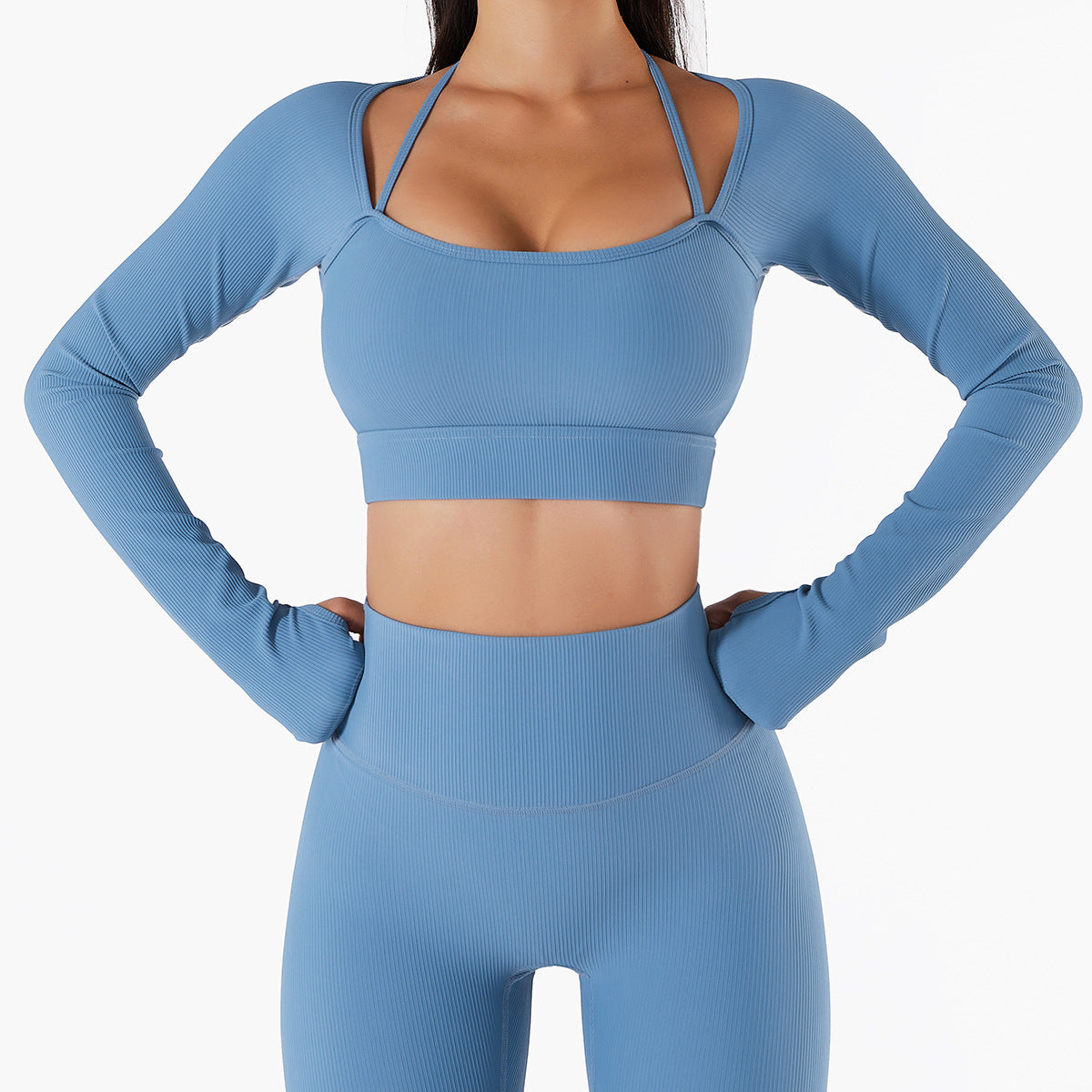 Sculpt Square Neck Two Piece Workout Set