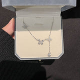 Butterfly Chain Sterling Silver Necklace