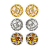 Elegant Lattice Design Studs