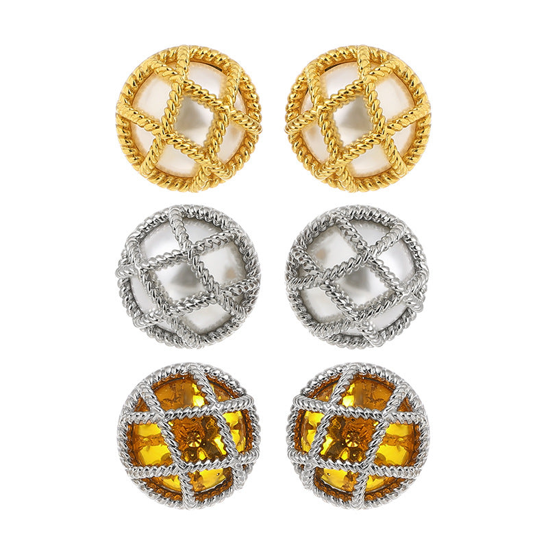 Elegant Lattice Design Studs