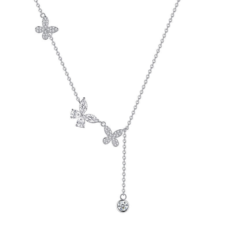 Butterfly Chain Sterling Silver Necklace