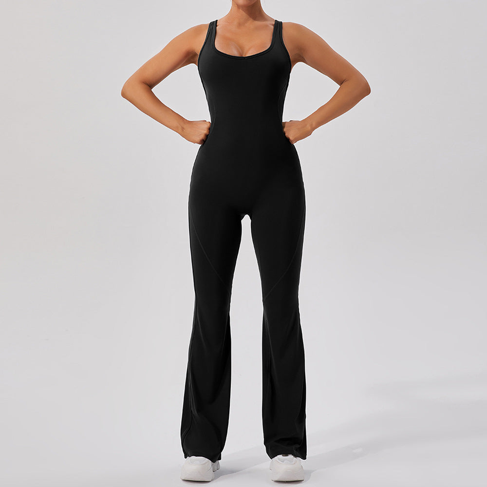 Sculpt Tank Yoga Flared Jumpsuit