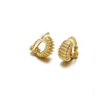 Grooved Buckle Earrings