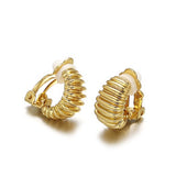 Ribbed Mini Hoops Earrings