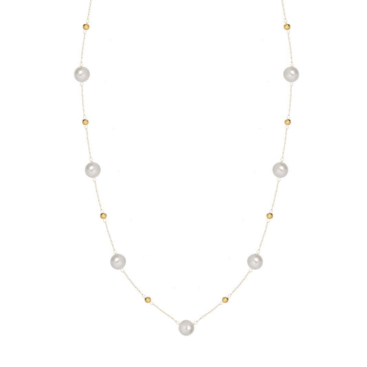Infinity Pearl Necklace