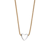 Heart Charm Rope Necklace