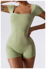 Sculpt Cap Sleeve Yoga Bodysuit