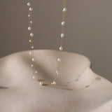 Infinity Pearl Three Strand Necklace