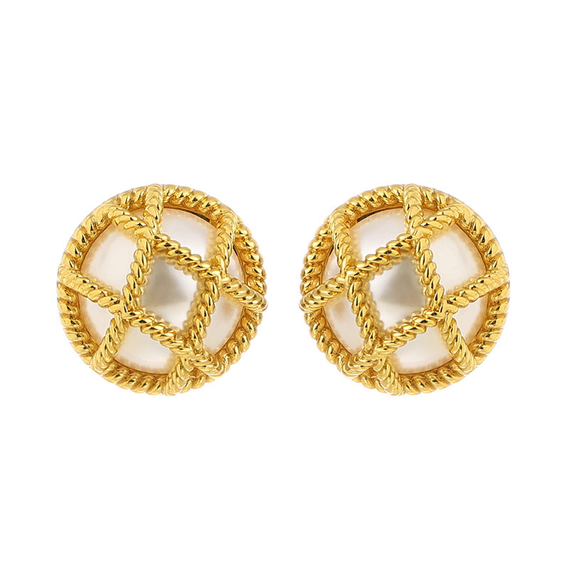 Elegant Lattice Design Studs