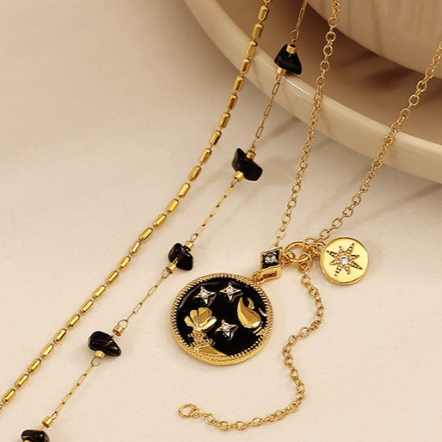 Black Nova Necklace Duo