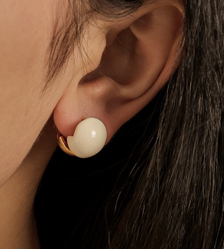 Ivory Sphere Earrings