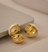 Ivory Sphere Earrings