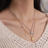 Mermaid Shell Zircon Necklace