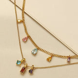 Vibrant Gemstone Zircon Pendant Necklace