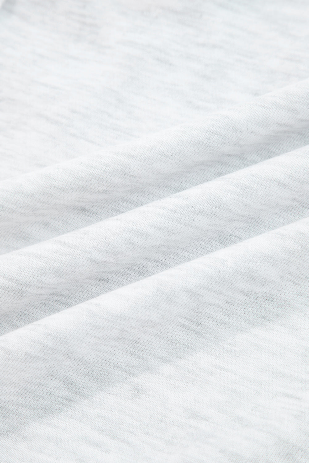 Gray Flower Patch Contrast Trim Crew Neck Sweatshirt