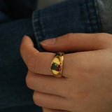 Bloodstone Chunky Ring