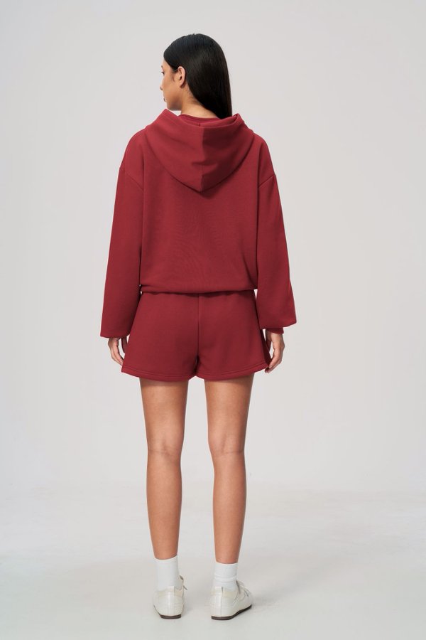 Zip Up Hoodie and Sporty Shorts
