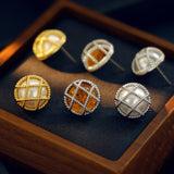 Elegant Lattice Design Studs