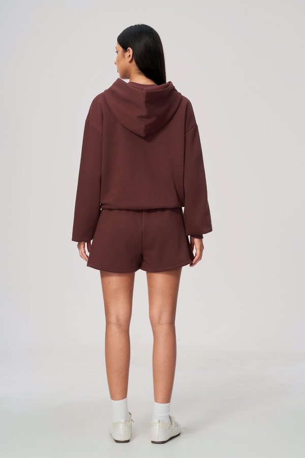 Zip Up Hoodie and Sporty Shorts