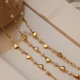 Alternating Shell and Hearts Chain