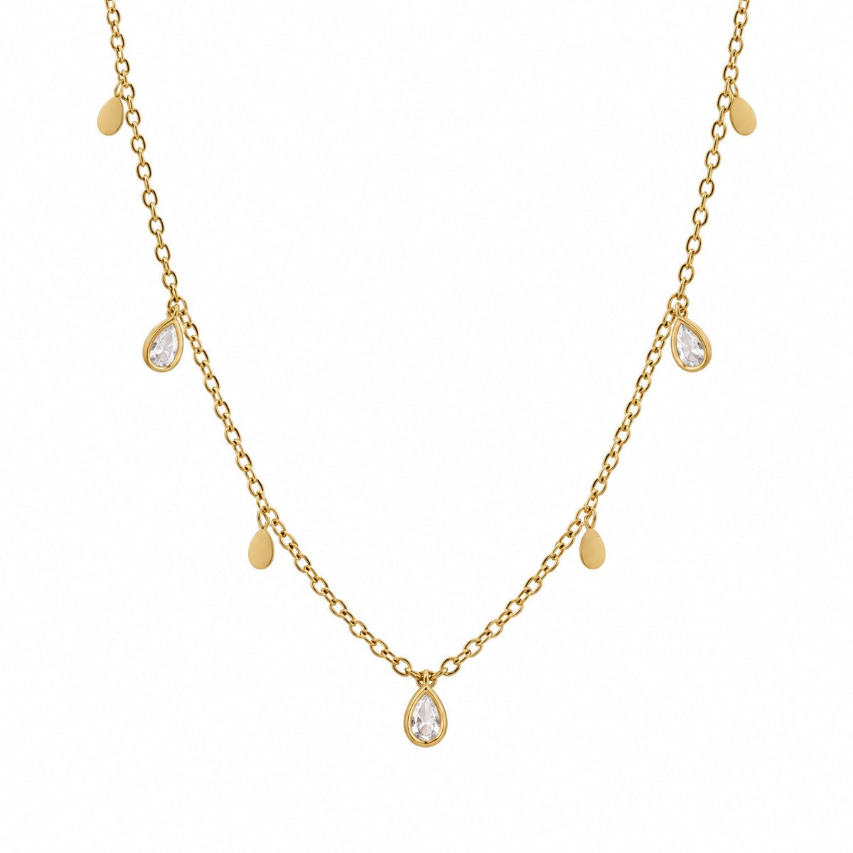 Crystal Teardrop Necklace