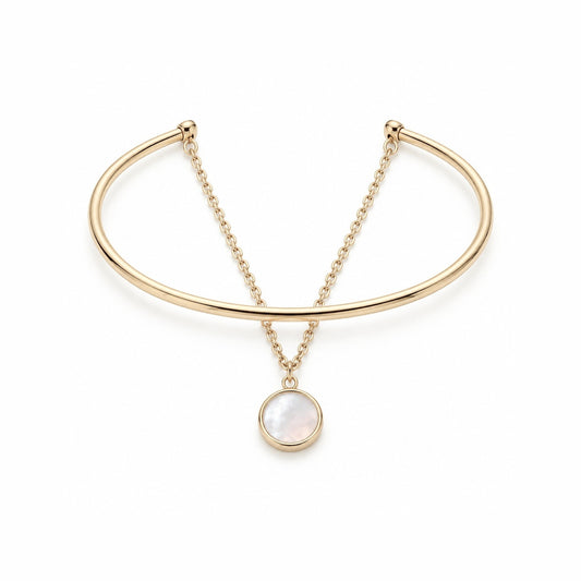 White Shell Double Chain Bracelet