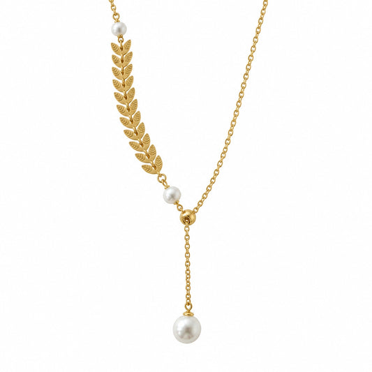 Laurel Goddess Pearl Chocker Necklace