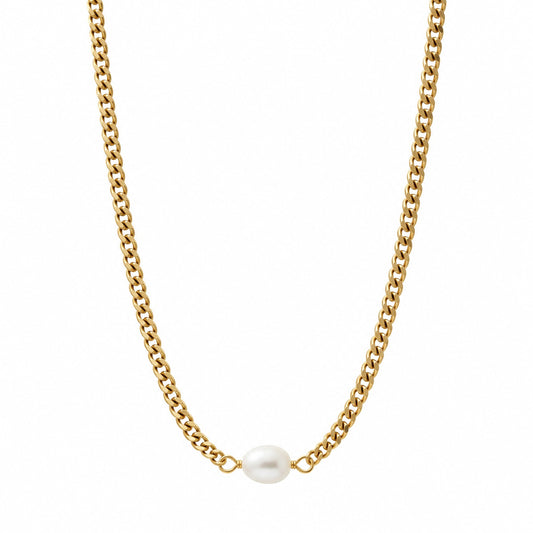 Elite Pearl Gold Necklace