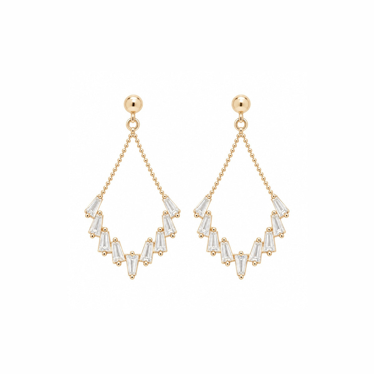Princess Gold Vermeil Earring