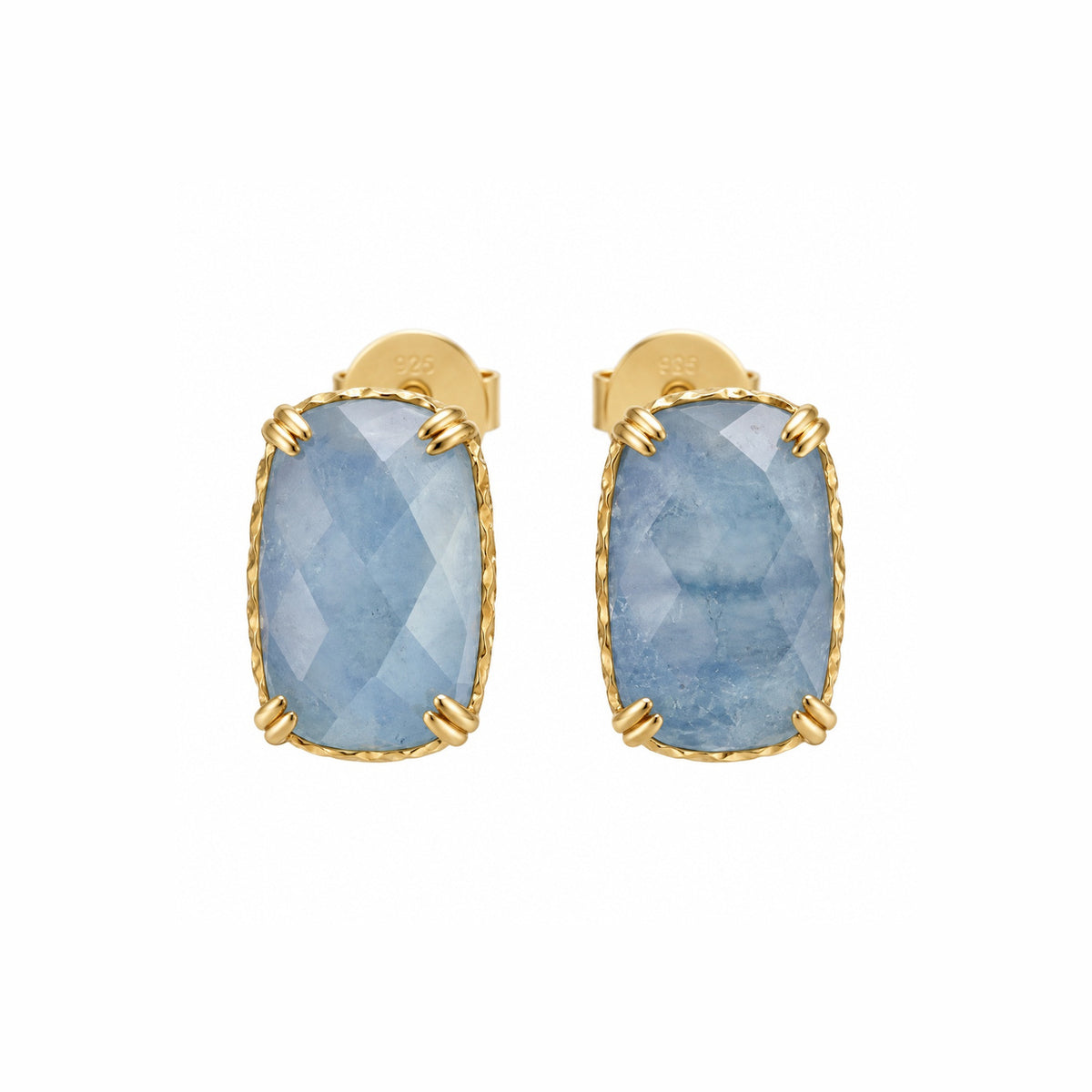 Ocean Blue Aquamarine Gold Vermeil