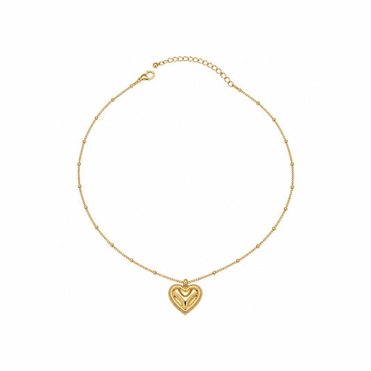Warped Heart Pendant And Repeating - Pendant