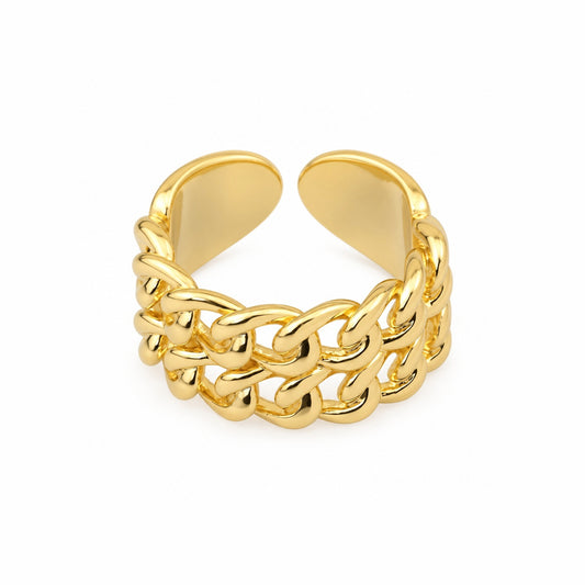 Double Twist Open Ring