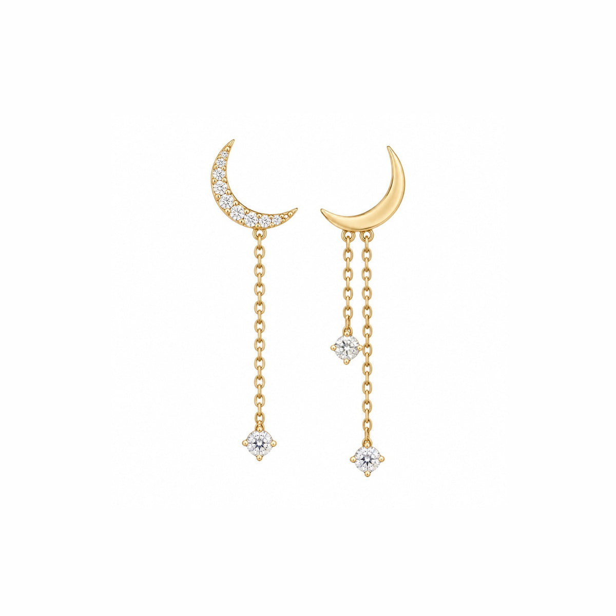Moon Drop Gold Vermeil Earring