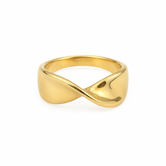 Chic Twisted Tube Ring