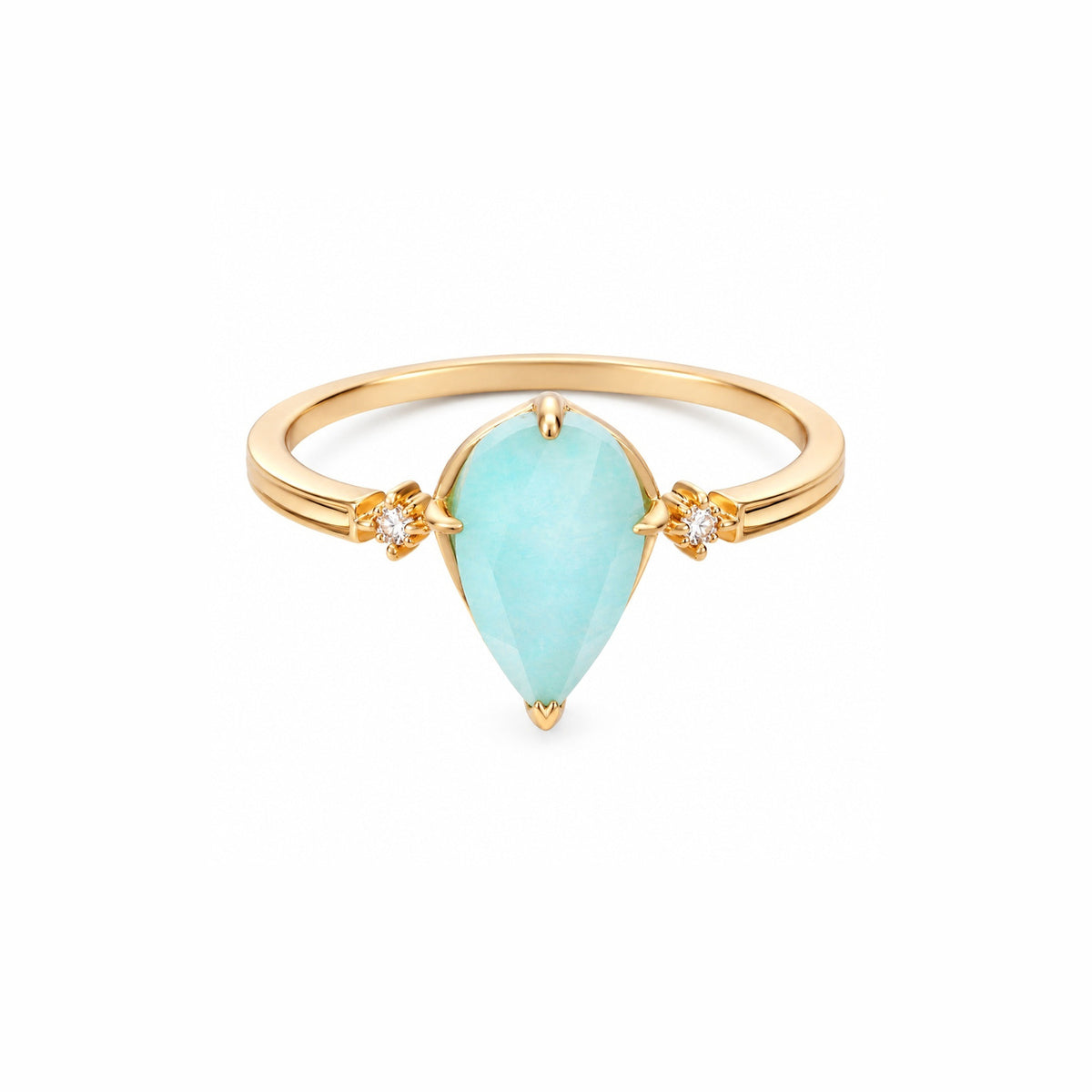 Greece Muse Amazonite Gold Vermeil - Greece Muse Amazonite
