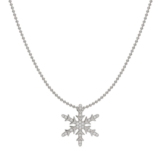 Snowflake Zircon Necklace