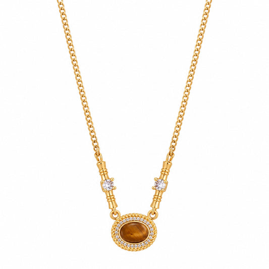 Tigers Eye Pedant Necklace